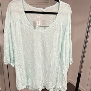 Old Navy Mint Green Scoop Neck Tunic Top